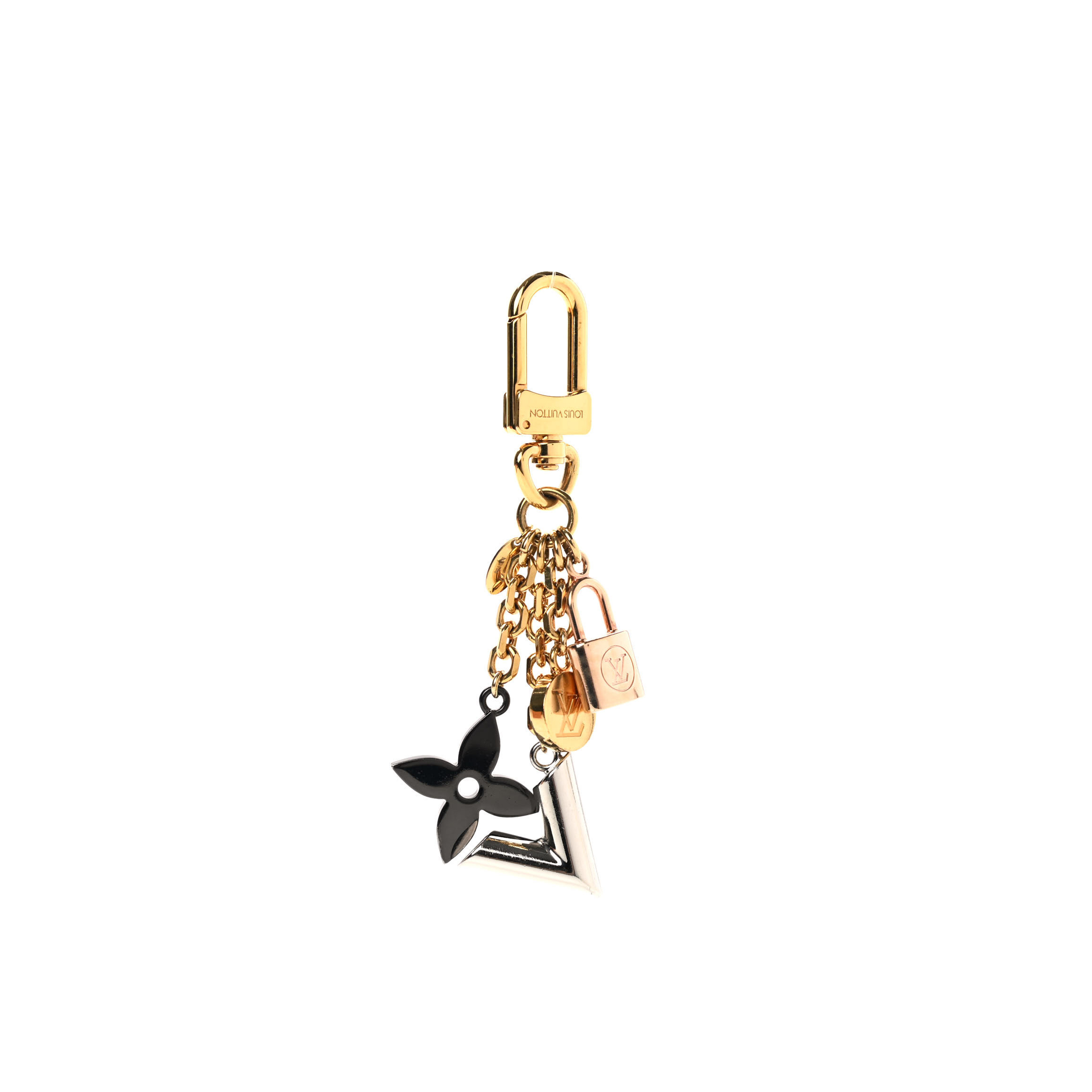 LOUIS VUITTON BAG CHARM KALEIDO V GOLD M67377